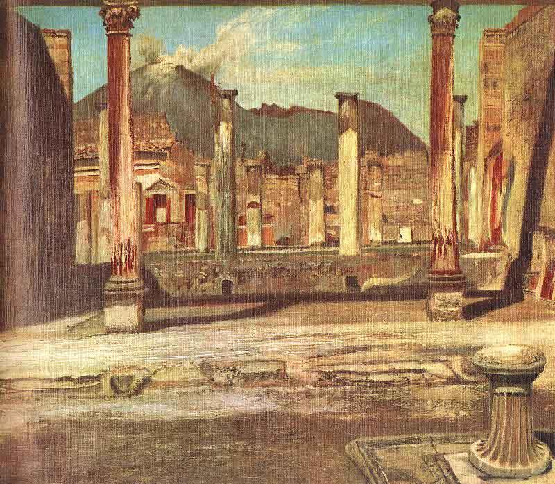Kosztka, Tivadar Csontvry Pompeji Have china oil painting image